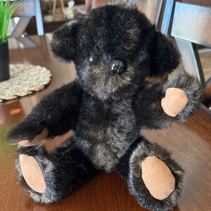 Adorable Black Plush Teddy Bear